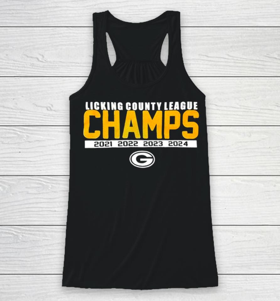 Green Bay Packers Licking County League Champs 4 Time Racerback Tank