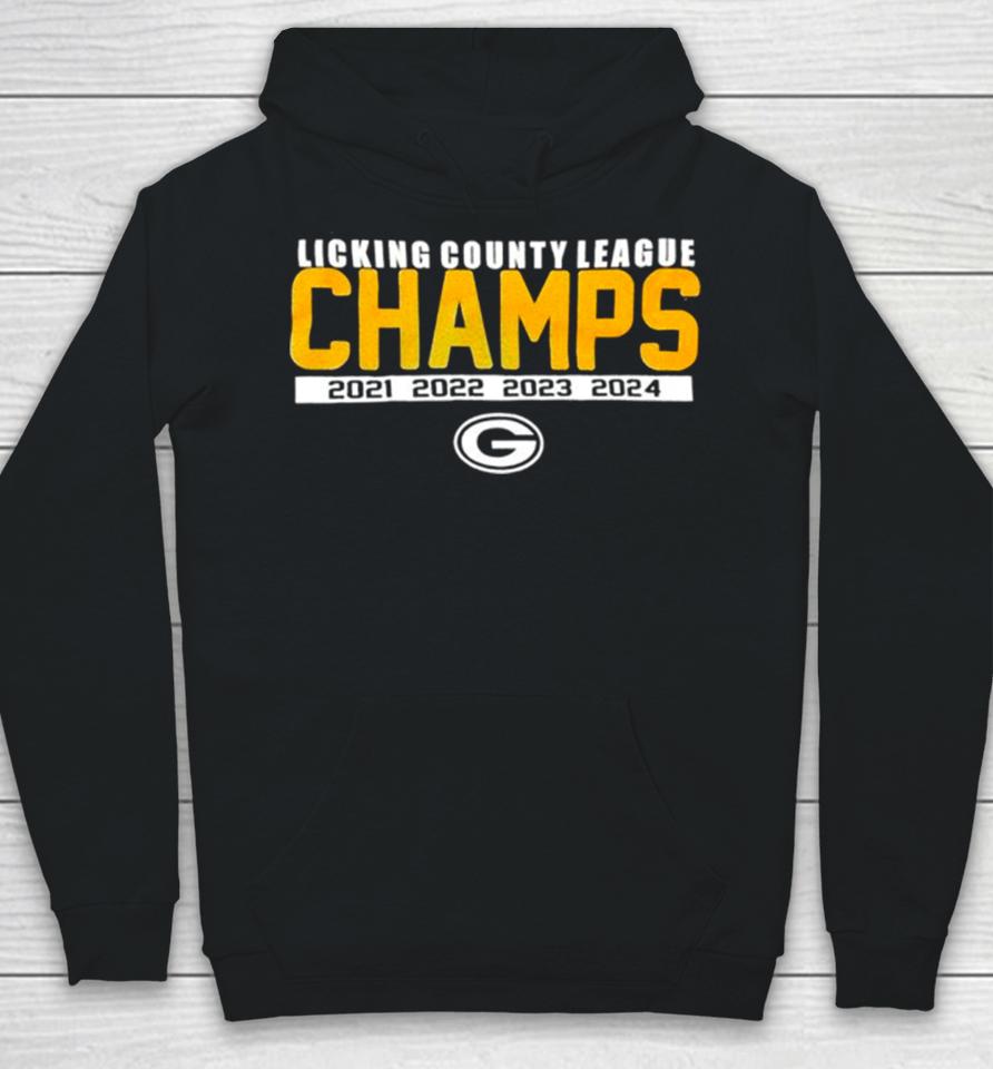 Green Bay Packers Licking County League Champs 4 Time Hoodie