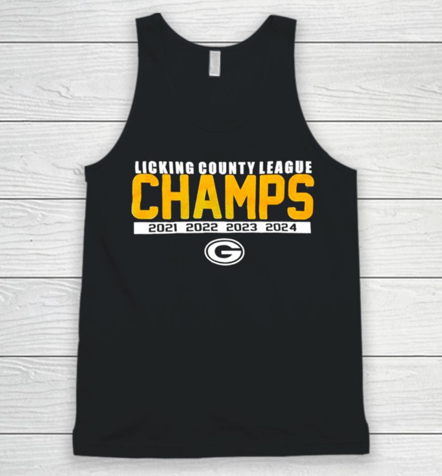 Green Bay Packers Licking County League Champs 4 Time Unisex Tank Top