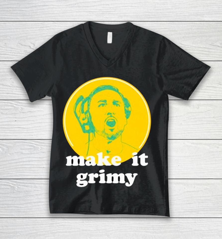 Green Bay Packers Matt Lafleur Make It Grimy Unisex V-Neck T-Shirt
