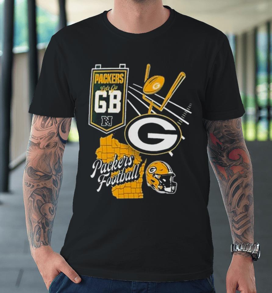 Green Bay Packers Split Zone Premium T-Shirt