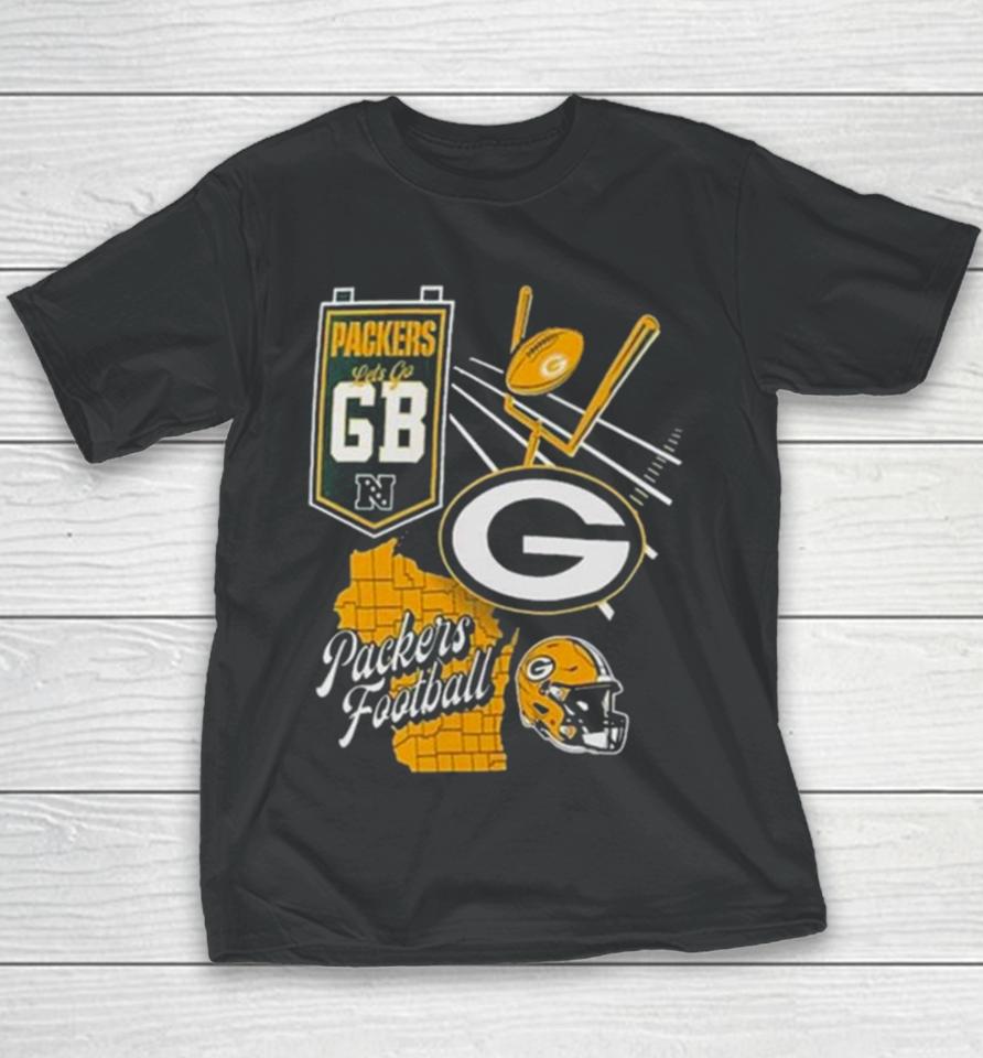 Green Bay Packers Split Zone Youth T-Shirt