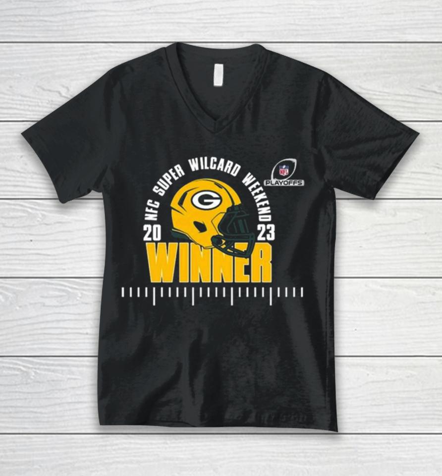 Green Bay Packers Winner Nfl Playoff Nfc Super Wildcard Weekend 2023 Unisex V-Neck T-Shirt