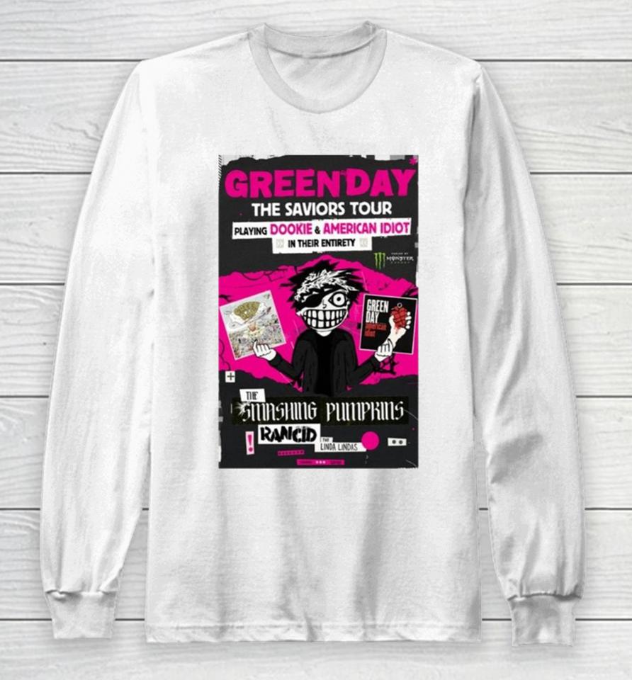 Green Day The Saviors Tour Rancid, The Smashing Pumpkins North America Tour 2024 Long Sleeve T-Shirt