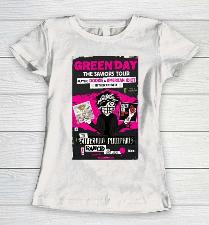 Green Day The Saviors Tour Rancid, The Smashing Pumpkins North America Tour 2024 Women T-Shirt