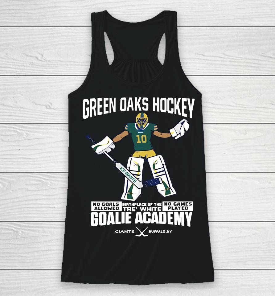 Green Oaks Hockey Tre White Goalie Academy Racerback Tank