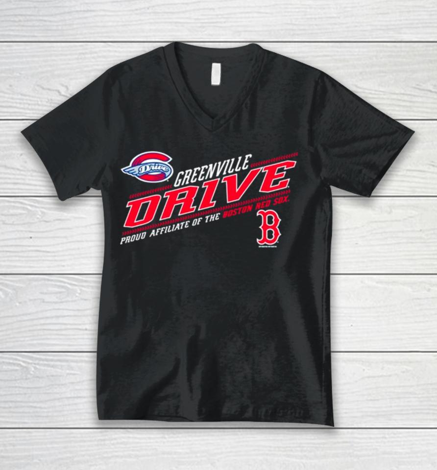 Greenville Drive Proud Affillate Of The Boston Red Sox Unisex V-Neck T-Shirt