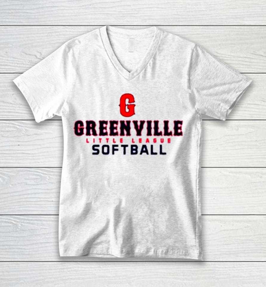 Greenville Little League Softball Unisex V-Neck T-Shirt