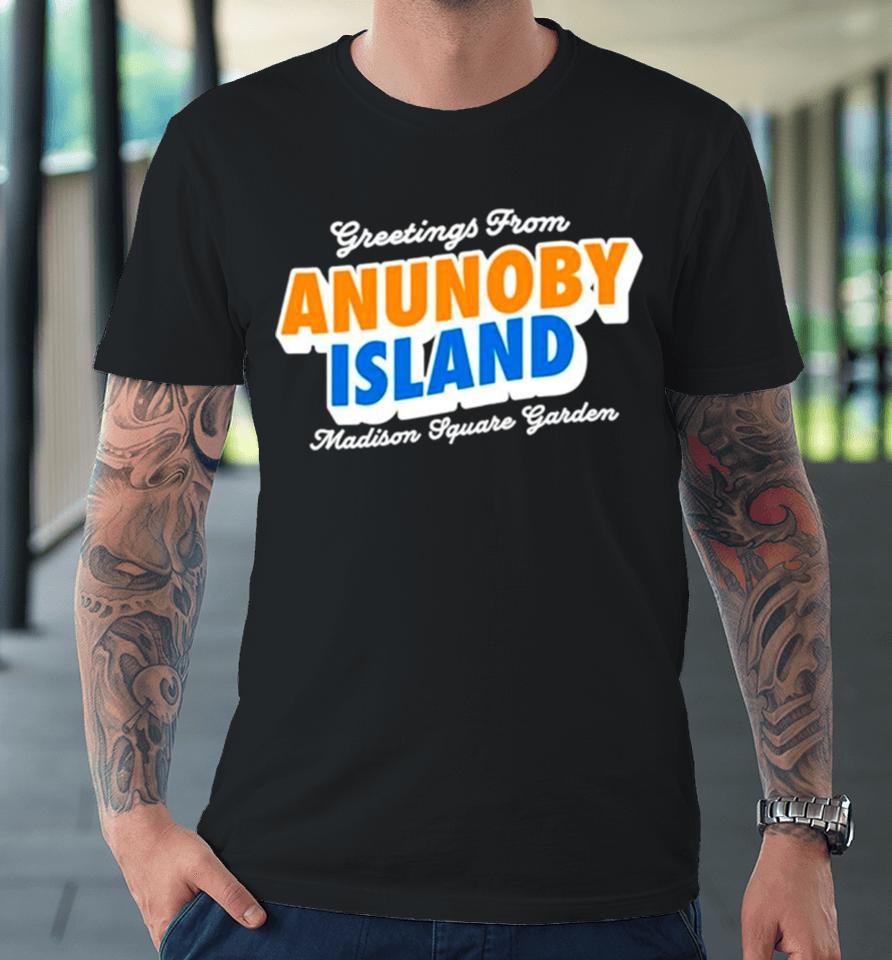 Greetings From Anunoby Island Madison Square Garden Knicks Premium T-Shirt