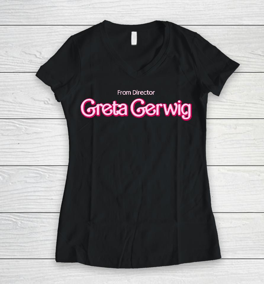 Greta Gerwig Barbie Women V-Neck T-Shirt