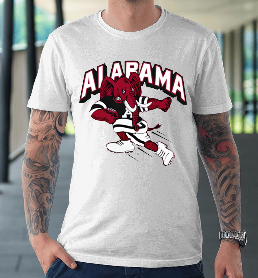 Grey Retro Alabama Football Premium T-Shirt
