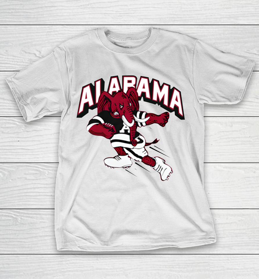 Grey Retro Alabama Football T-Shirt