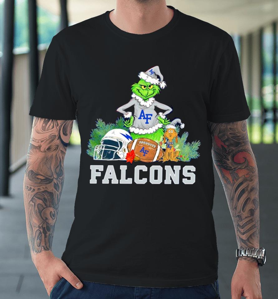 Grinch Air Force Falcons Christmas Premium T-Shirt