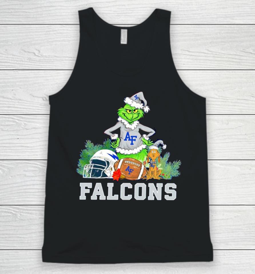 Grinch Air Force Falcons Christmas Unisex Tank Top