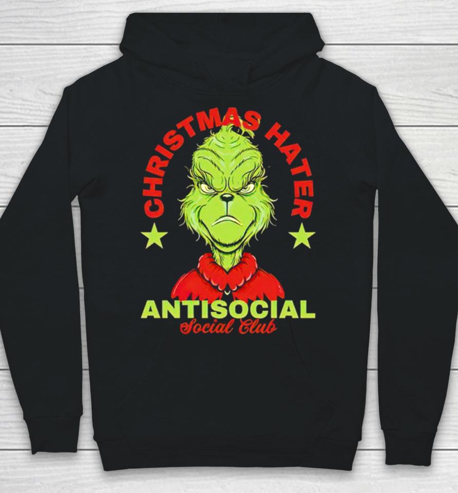 Grinch Christmas Hater Antisocial Social Club Hoodie
