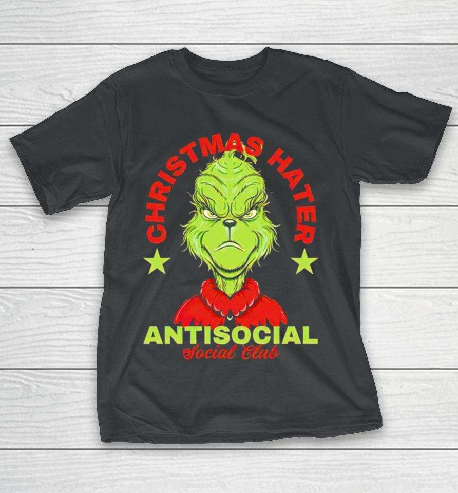 Grinch Christmas Hater Antisocial Social Club T-Shirt