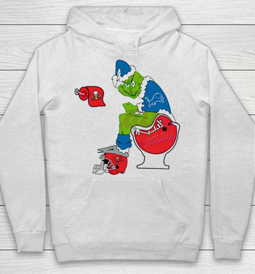 Grinch Detroit Lions Toilet Tampa Bay Buccaneers Football 2023 2024 Playoffs Hoodie