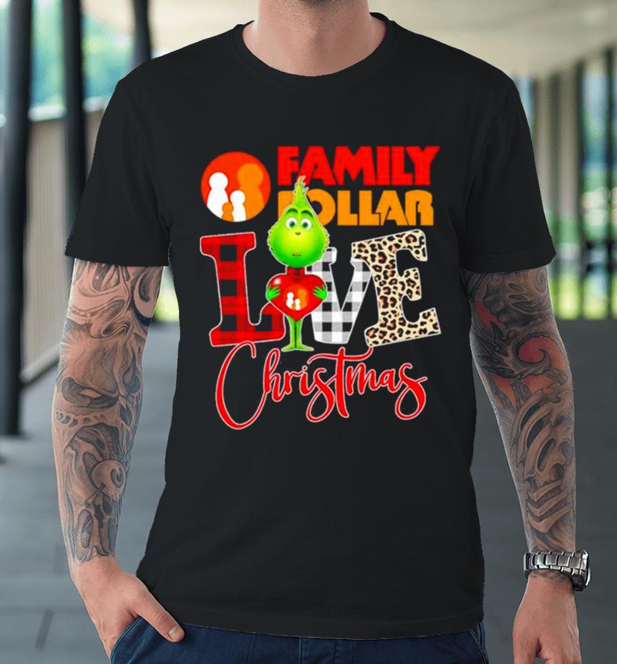Grinch Love Domino’s Christmas Premium T-Shirt