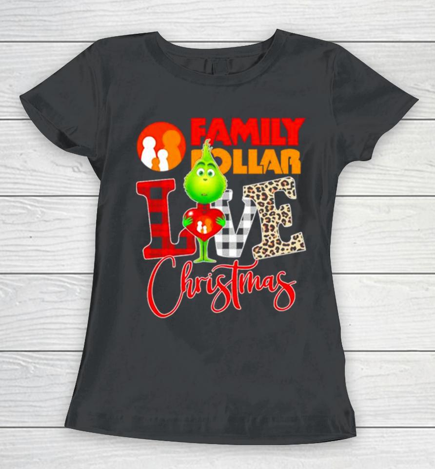 Grinch Love Domino’s Christmas Women T-Shirt