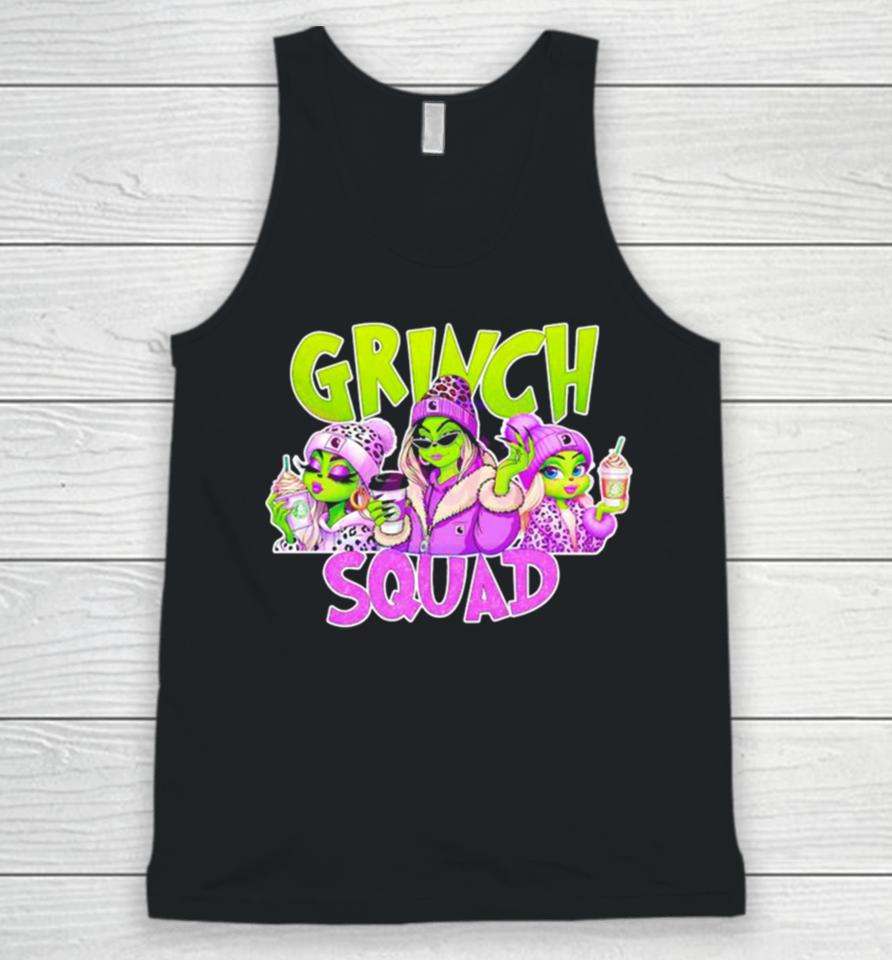 Grinch Squad Boujee Leopard Purple Merry Christmas Unisex Tank Top