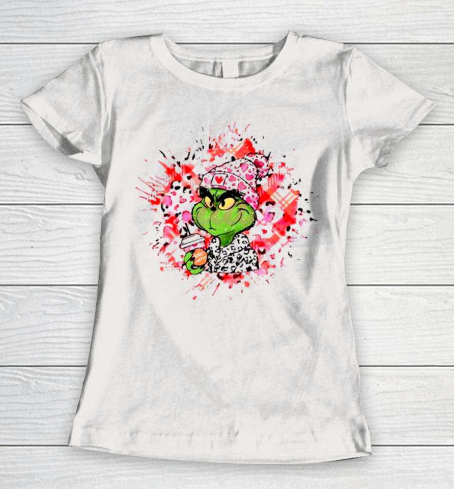Grinch Valentine Love Coffee Women T-Shirt