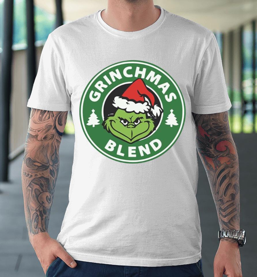 Grinchmas Blend Logo Starbuck Parody Grinch Premium T-Shirt