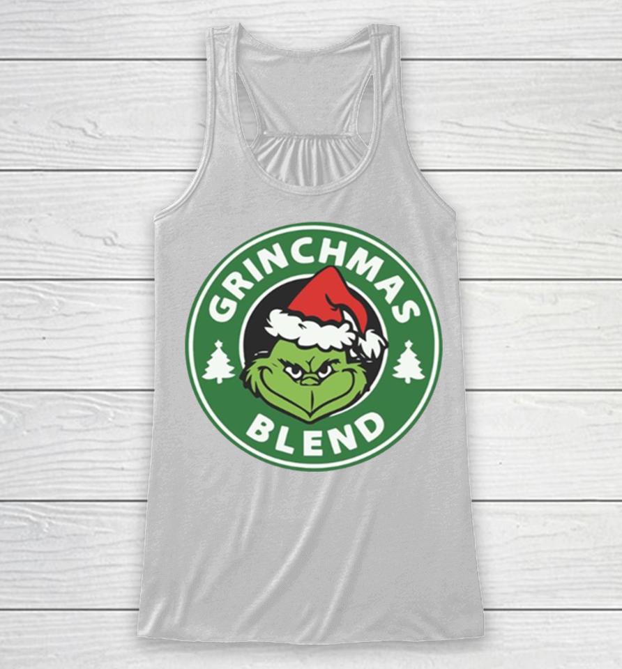 Grinchmas Blend Logo Starbuck Parody Grinch Racerback Tank