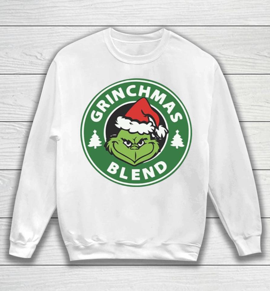 Grinchmas Blend Logo Starbuck Parody Grinch Sweatshirt
