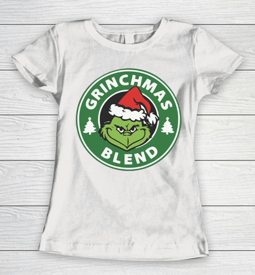 Grinchmas Blend Logo Starbuck Parody Grinch Women T-Shirt