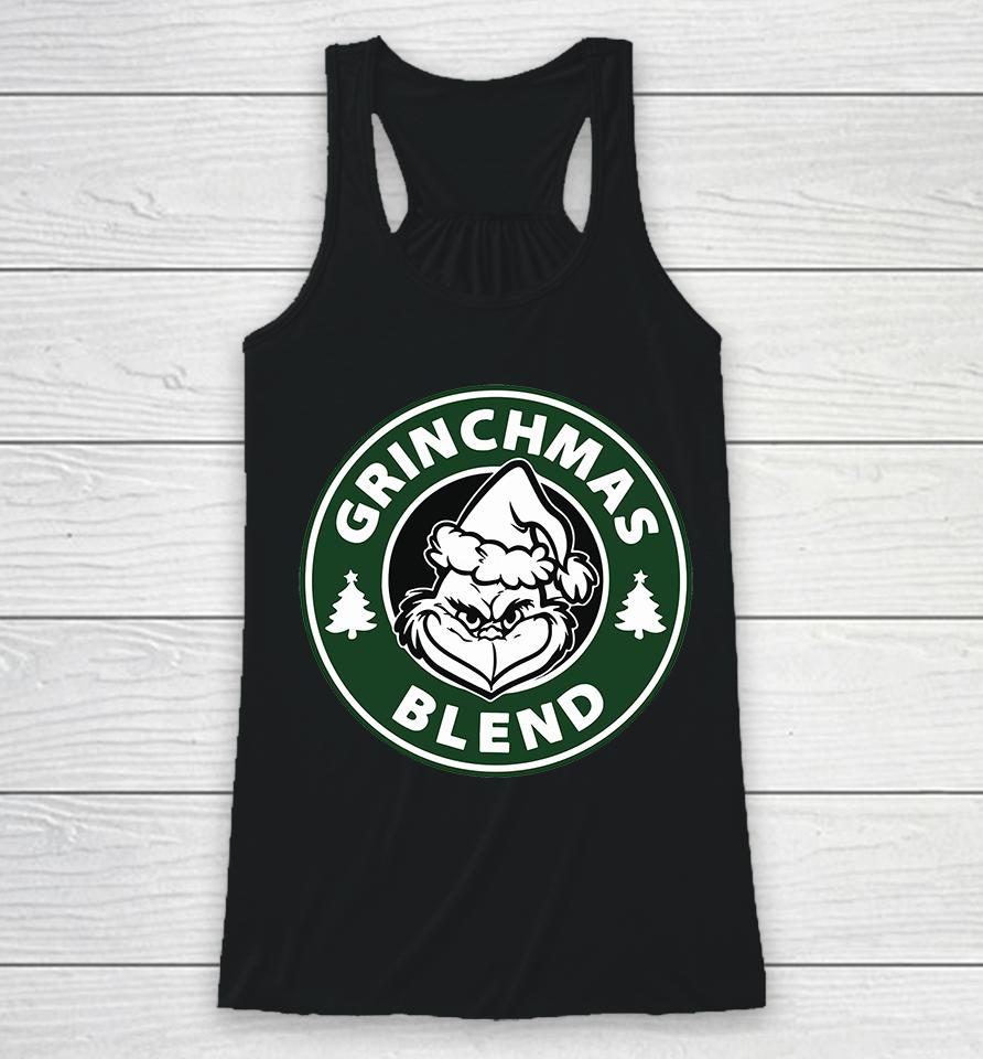Grinchmas Blend , Funny Grinch Coffee Racerback Tank