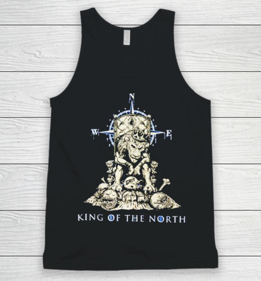 Grit King Of The North Detroit Lions Football Skeleton Unisex Tank Top