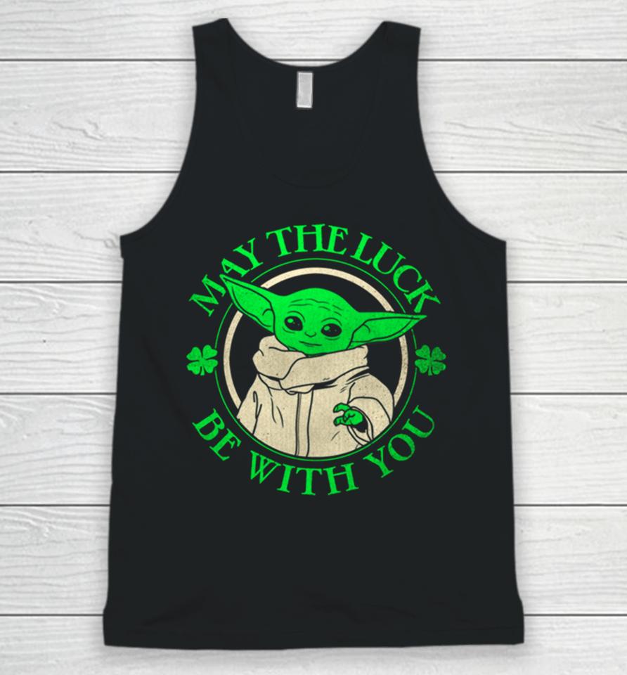 Grogu Star Wars St Patrick’s Day May The Luck Be With You Unisex Tank Top