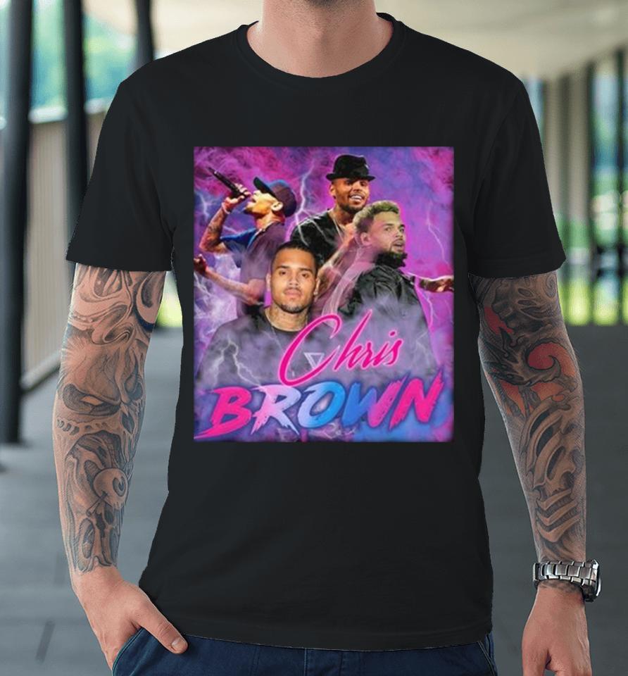 Groovy Chris Brown Breezy 90S Hip Hop Rapper Premium T-Shirt