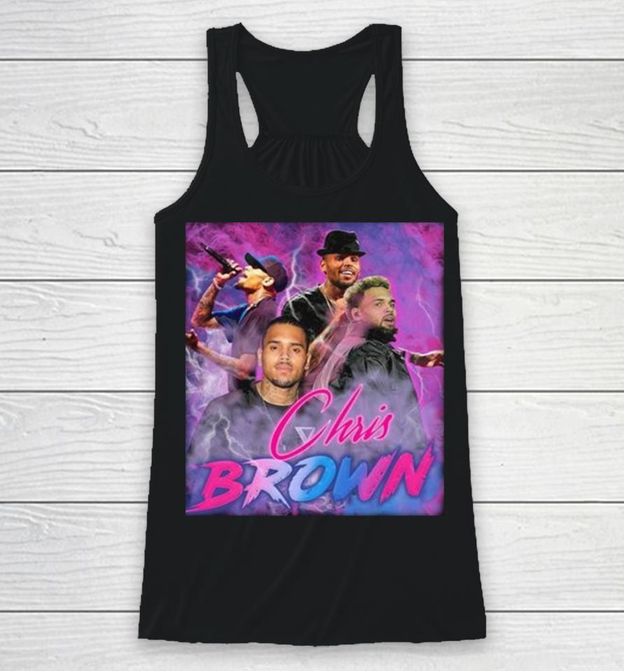 Groovy Chris Brown Breezy 90S Hip Hop Rapper Racerback Tank