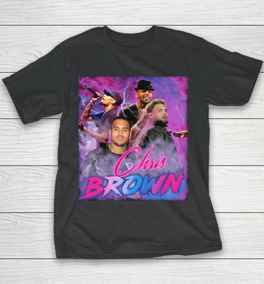 Groovy Chris Brown Breezy 90S Hip Hop Rapper Youth T-Shirt