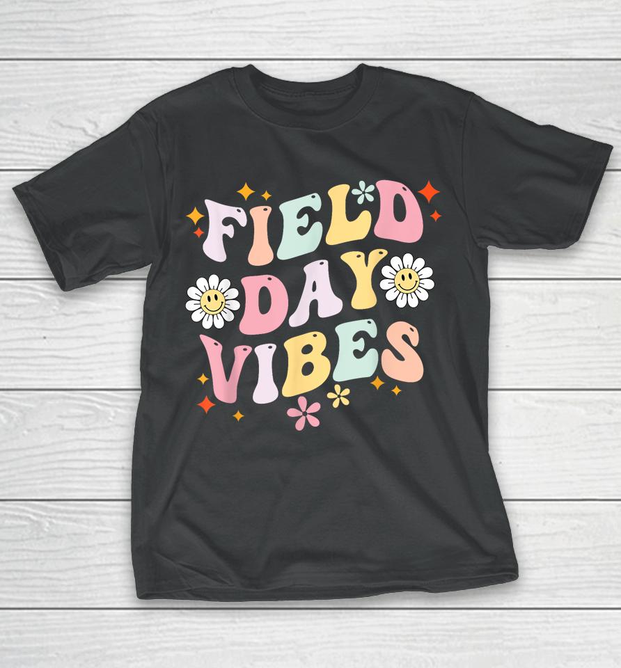 Groovy Field Day 2023 Funny Field Day Vibes Teacher T-Shirt