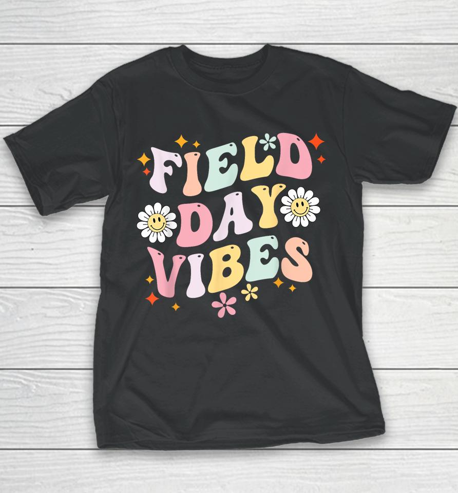 Groovy Field Day 2023 Funny Field Day Vibes Teacher Youth T-Shirt