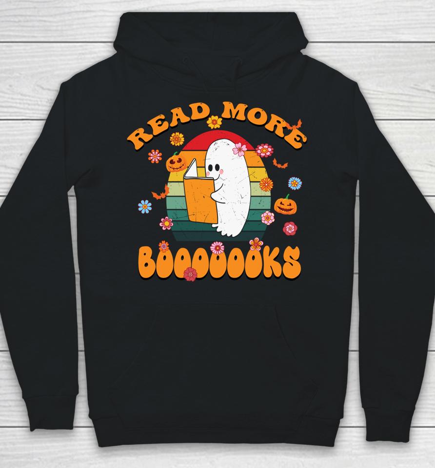Groovy Halloween Funny Reading Books Spooky Boo Read A Book Hoodie