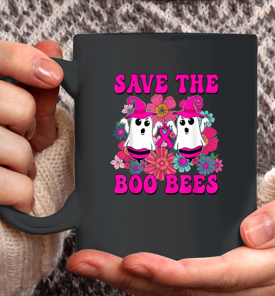 Groovy Halloween Save The Boo Bees Breast Cancer Awareness Coffee Mug