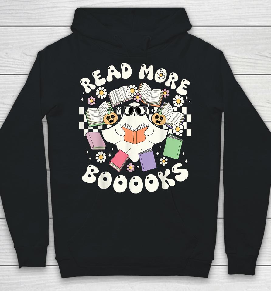 Groovy Halloween Teacher Cute Boo Read More Books Ghost Hoodie