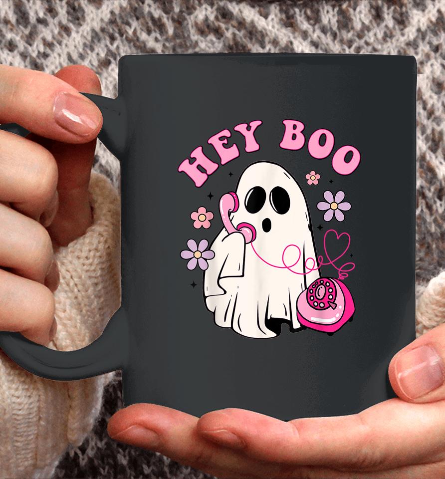 Groovy Hey Boo Cute Ghost Funny Halloween Coffee Mug