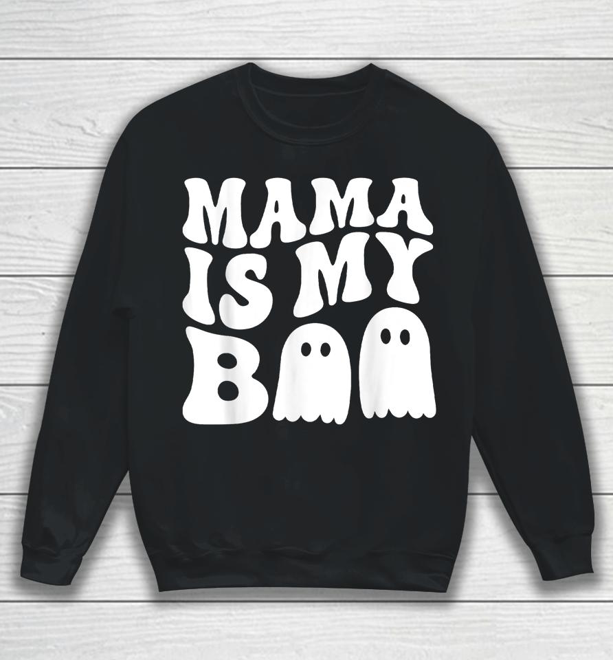 Groovy Mama Is My Boo Halloween Sweatshirt