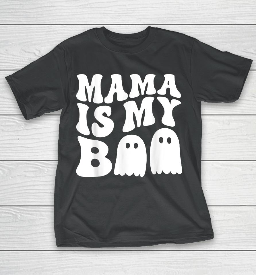 Groovy Mama Is My Boo Halloween T-Shirt