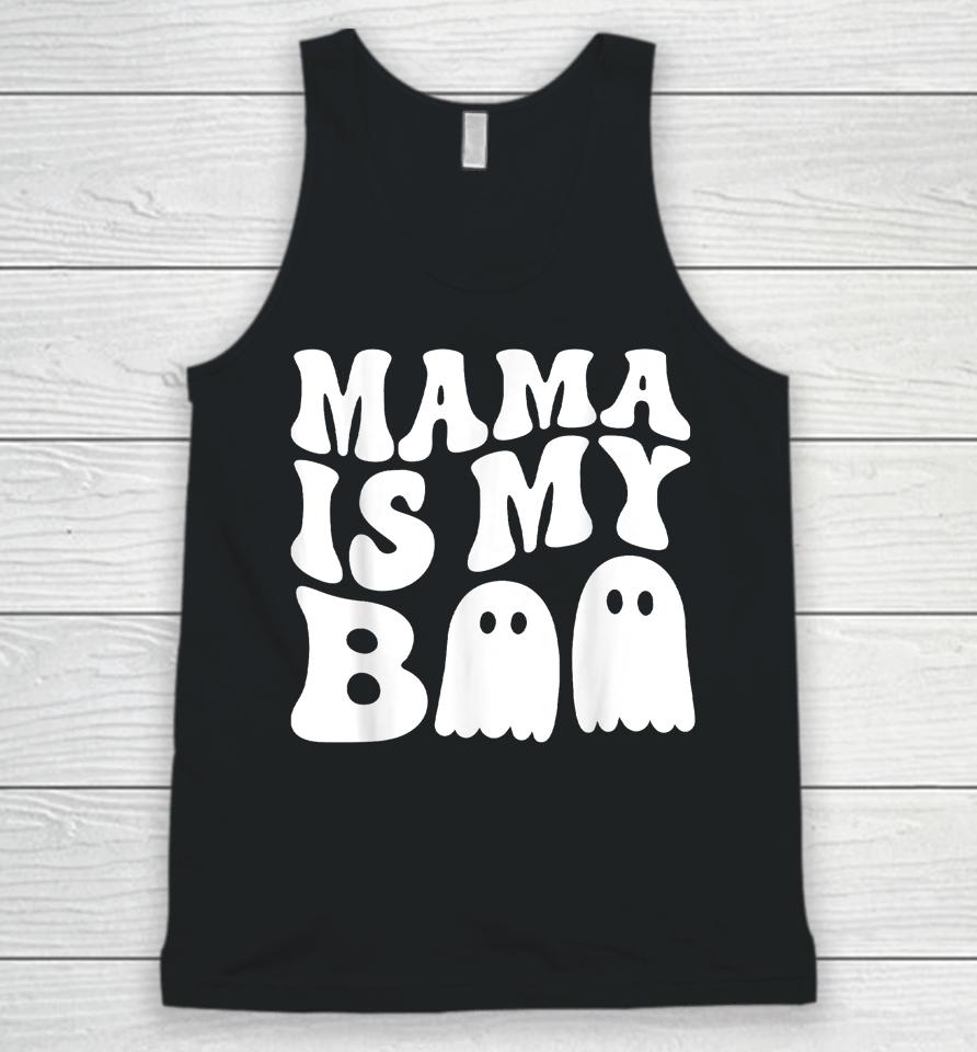 Groovy Mama Is My Boo Halloween Unisex Tank Top