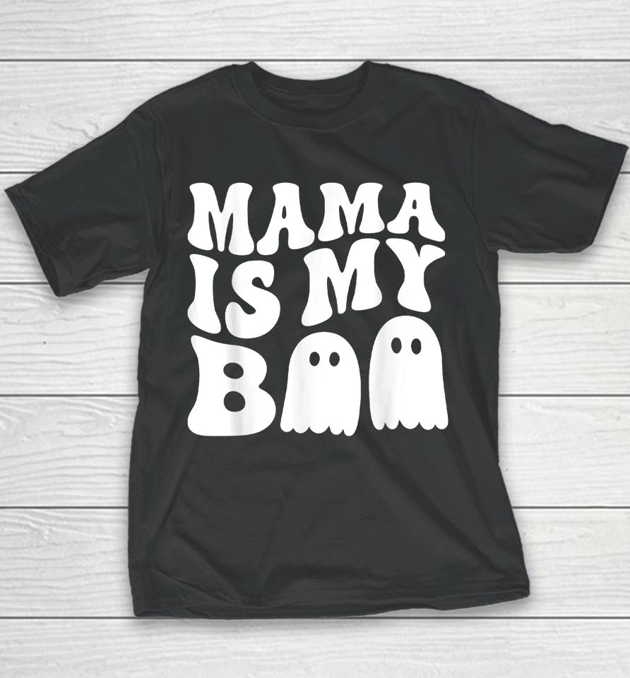 Groovy Mama Is My Boo Halloween Youth T-Shirt