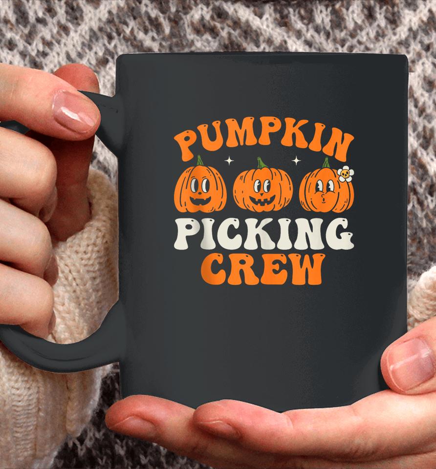 Groovy Pumpkin Picking Crew Squad Fall Autumn Halloween Coffee Mug