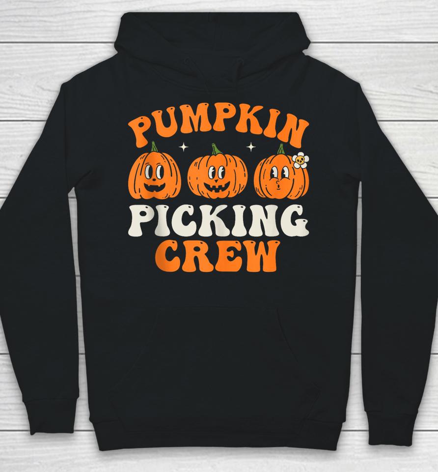 Groovy Pumpkin Picking Crew Squad Fall Autumn Halloween Hoodie