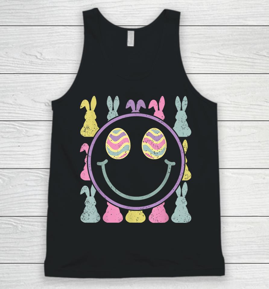Groovy Smile Face Happy Easter Day Unisex Tank Top