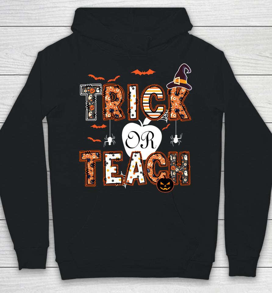 Groovy Trick Ot Teach Retro Vintage Halloween Teacher Life Hoodie