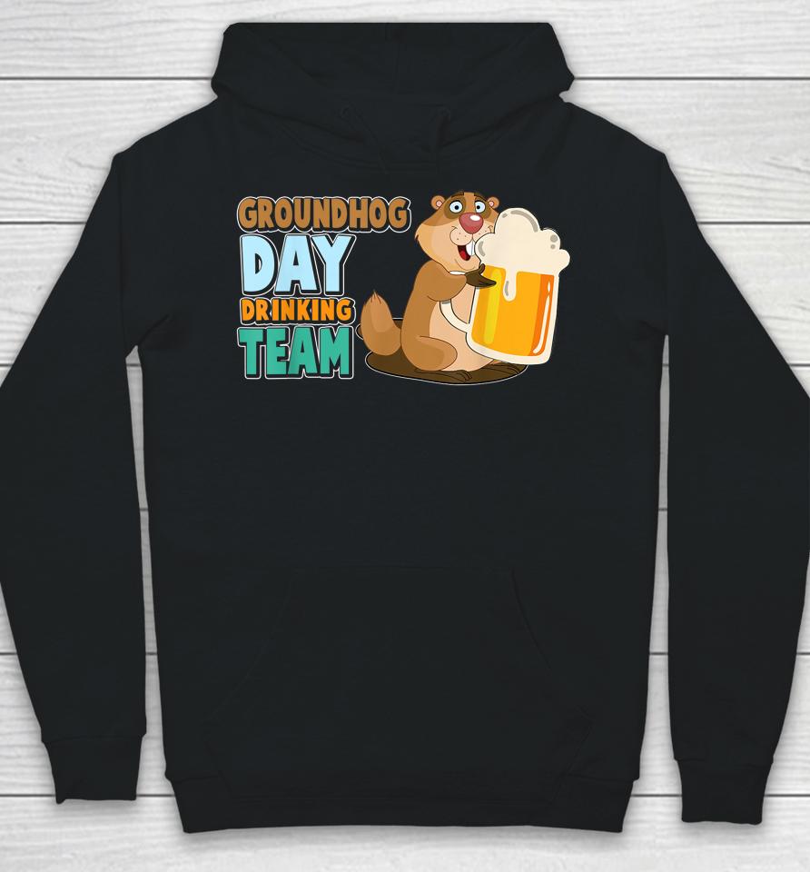 Groundhog Day Drinking Matching Team Party Beer Lover Hoodie